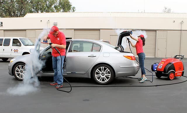 Mobile car wash with the Optima Steamer™ | Steamericas.com
