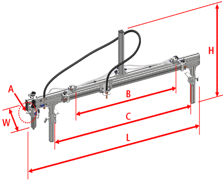 Conveyor Belt Cleaner Specs Diagram