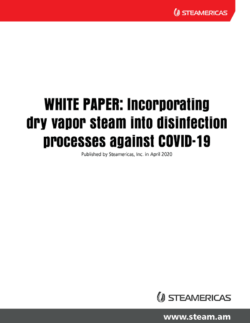 Placeholder for White Paper on Incorporating dry vapor steam into disinfection processes against COVID-19