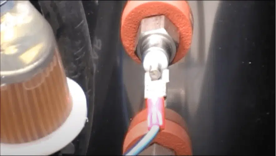 Disconnect wires to Water Probe Sensors and remove foam insulation from probe