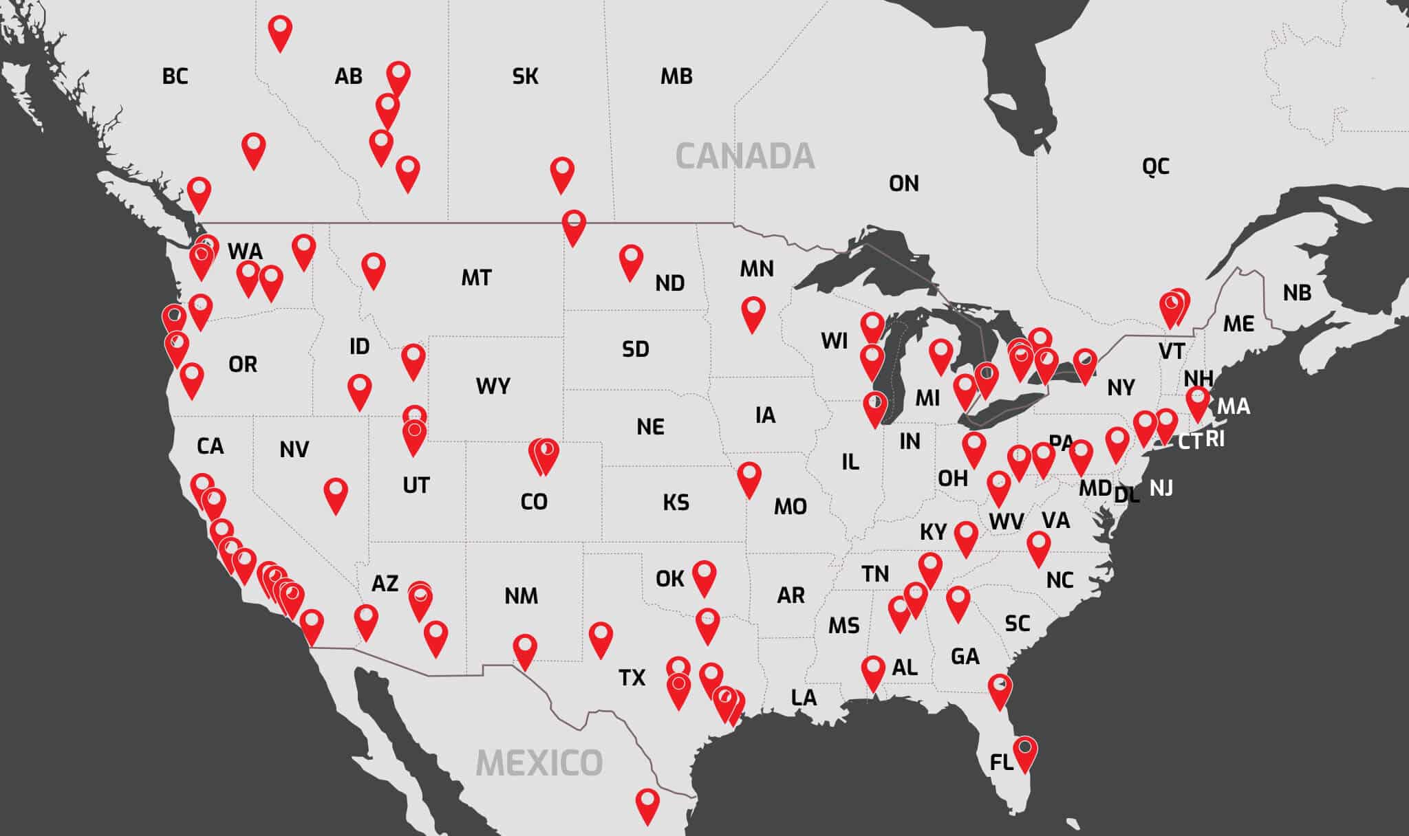 Find A Dealer North America